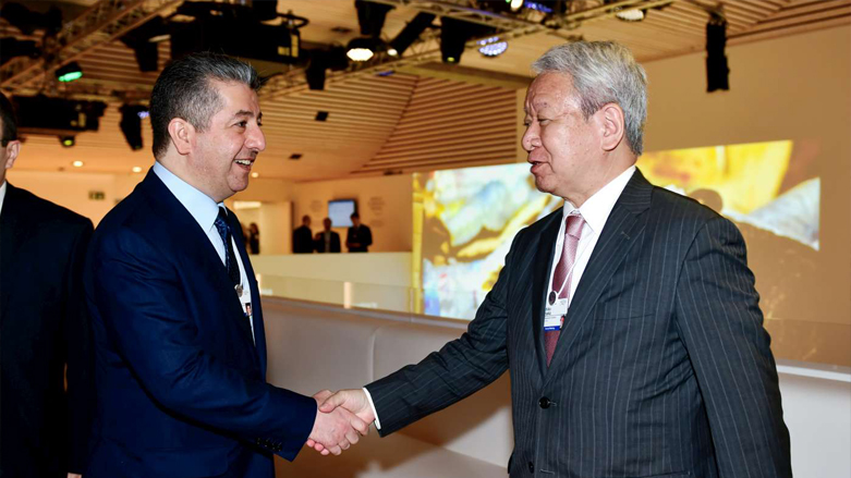 Kurdistan Region Prime Minister Masrour Barzani meeting with President of Japan International Cooperation Agency (JICA), Dr. Akihiko Tanaka, May 23, 2022, Davos, Switzerland. (Photo: KRG)